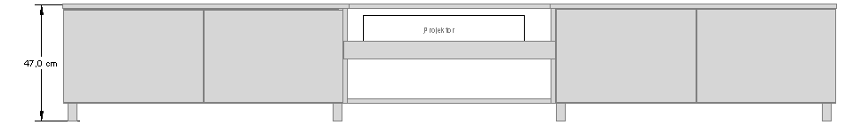 Foto (WS CLR Lowboard Style, Frontansicht mit Bemaßung)