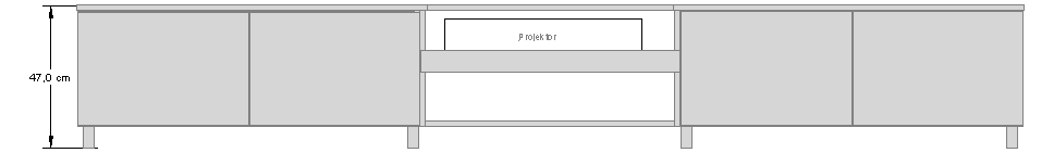 Foto (WS CLR Lowboard Style, Frontansicht mit Bemaßung)